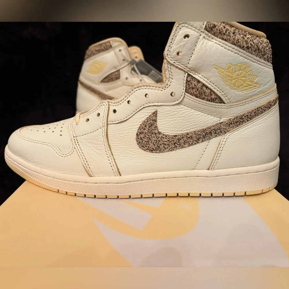 Air Jordan 1 Retro High OG Craft Sail/Pale Vanilla-Black. Men’s Size 11    NIB - Picture 11 of 14